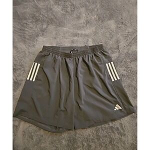 Adidas Shorts Mens XL Gray 7" Inseam AEROREADY Running Athletic Gym Pockets XL